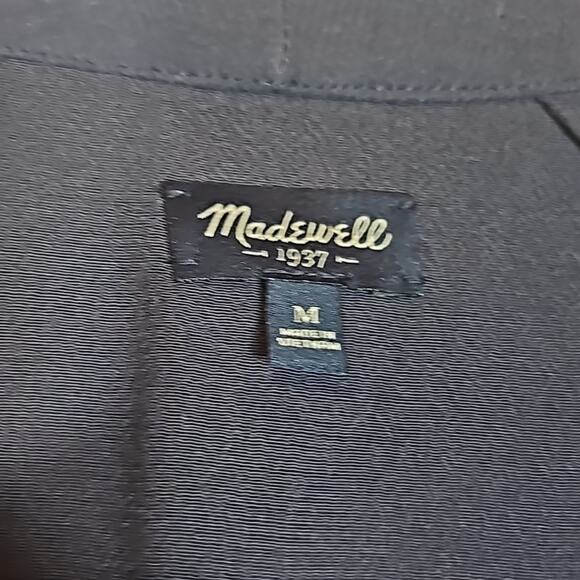 Madewell Drapey Crepe Navy Blue Jumpsuit - Picture 8 of 12